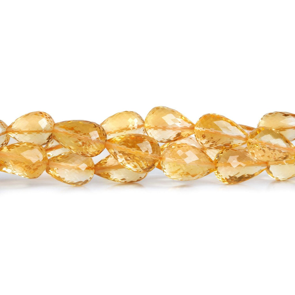 Citrine Straight Drilled Teardrops 17 pieces 30 pieces - The Bead Traders