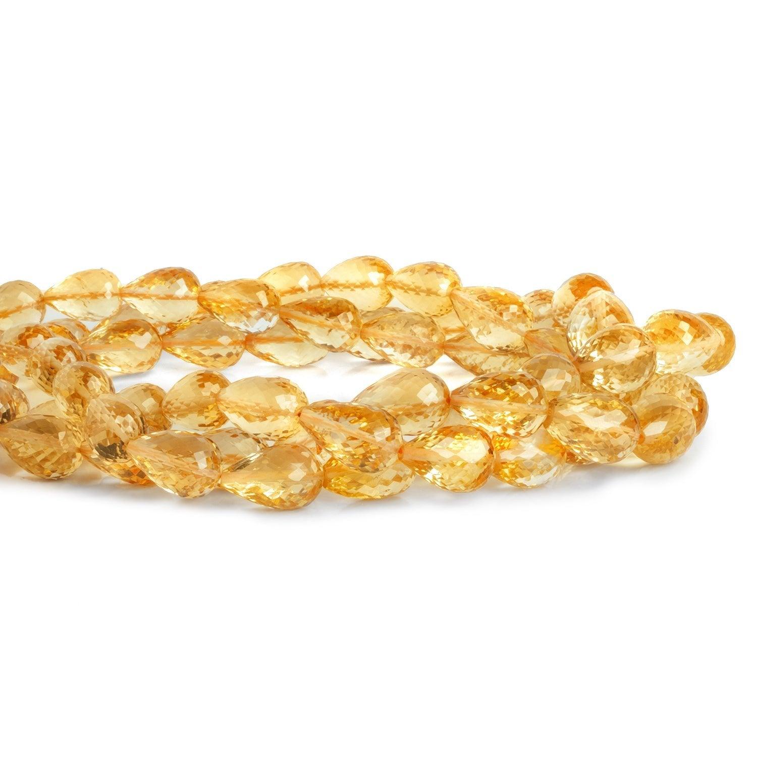 Citrine Straight Drilled Teardrops 17 pieces 30 pieces - The Bead Traders