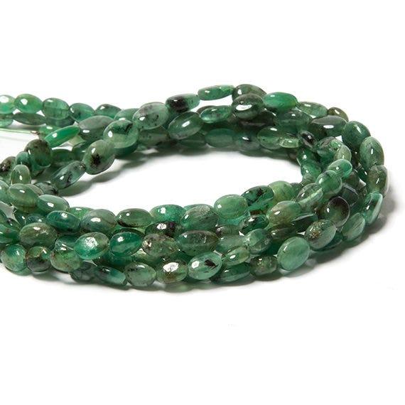 Colombian Emerald plain nugget Beads 14 inch 55 pieces - The Bead Traders
