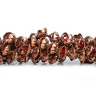 Copper Bead Caps 8 inch 38 pieces - The Bead Traders