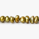 Copper Center Drilled Keshi Freshwater Pearls 15 inch 98 pieces - The Bead Traders