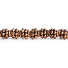 Copper Double Rondelle Spacer Beads 8 inch 40 pieces - The Bead Traders