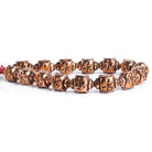 Copper Lantern with Flower Design Beads 8 inch 15 pieces - The Bead Traders