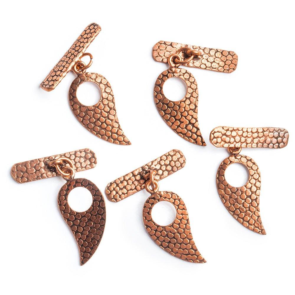 Copper Paisley Toggle Set of 5 - The Bead Traders