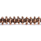 Copper Star Spacer with Twisted Rope Beads 8 inch 55 pieces - The Bead Traders