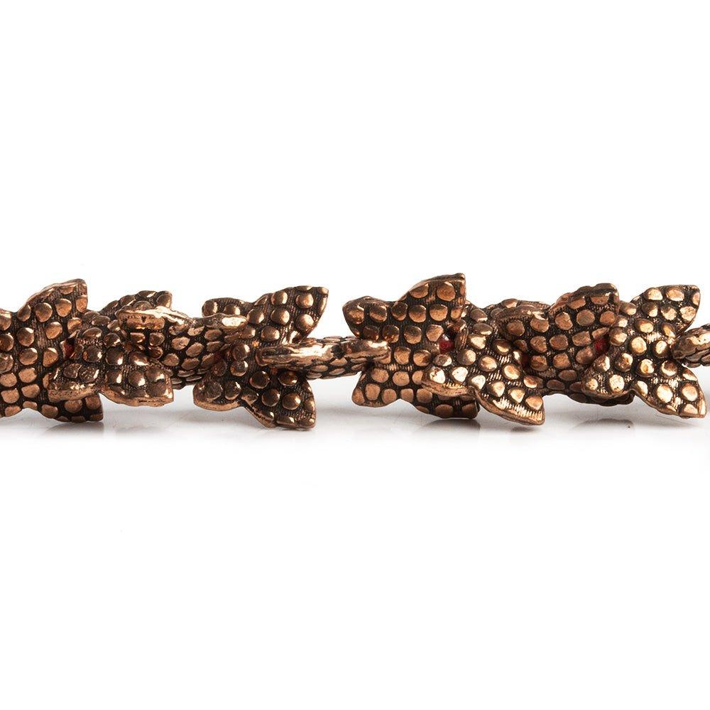 Copper Textured Butterfly Beads 8 inch 34 pieces - The Bead Traders