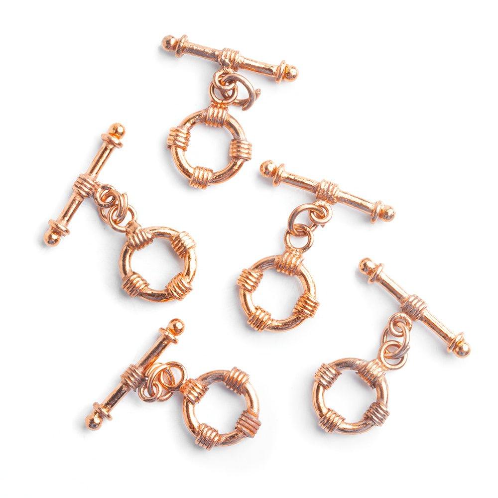 Copper Toggles Set of 5 - The Bead Traders