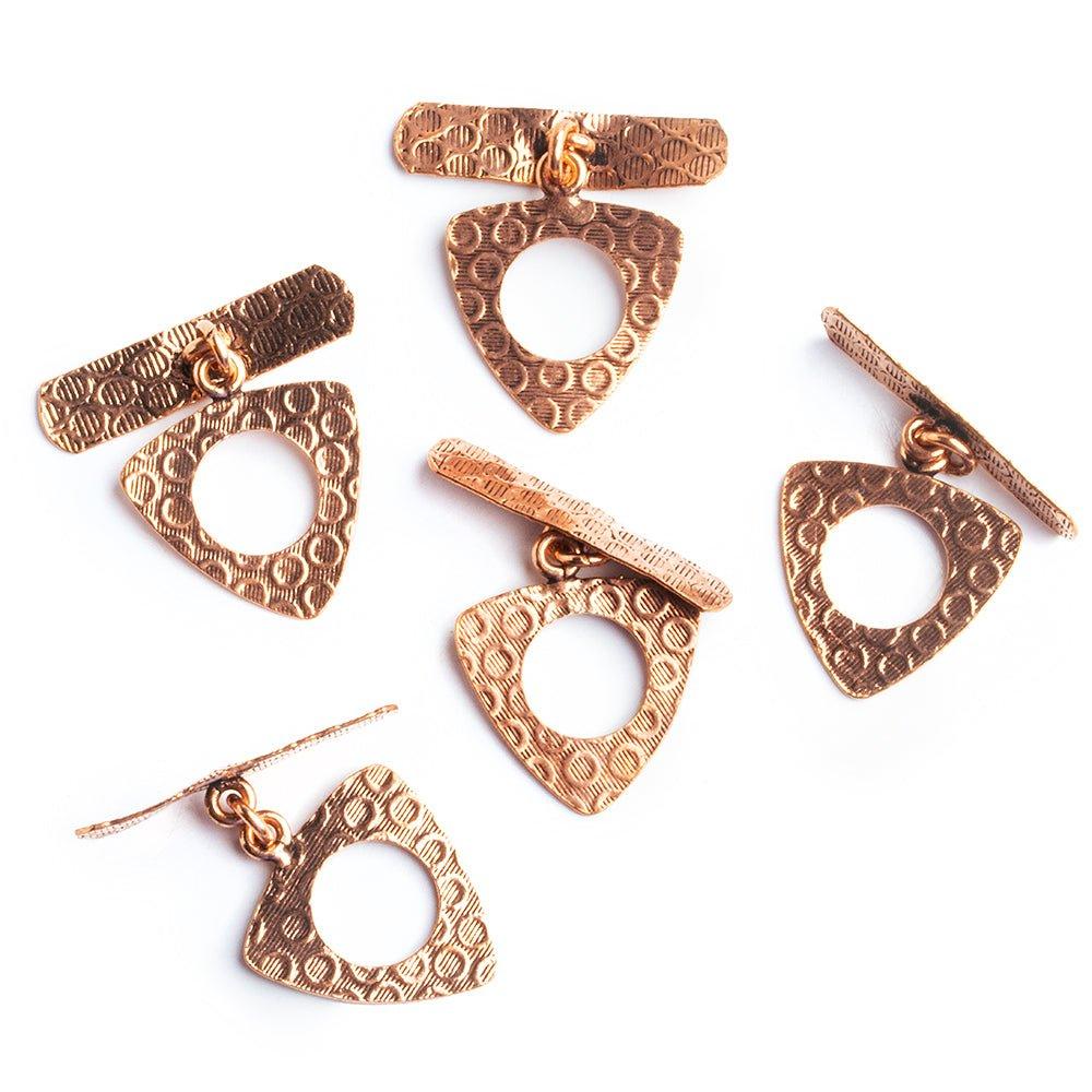 Copper Trillion Toggle Set of 5 - The Bead Traders