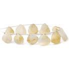 Cream Agate Tumbled Chip Hammer Faceted Trillion Beads 8 inch 11 pieces - The Bead Traders