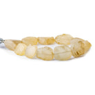 Cream Agate Tumbled Hammer Faceted Oval Beads 8 inch 11 pieces - The Bead Traders