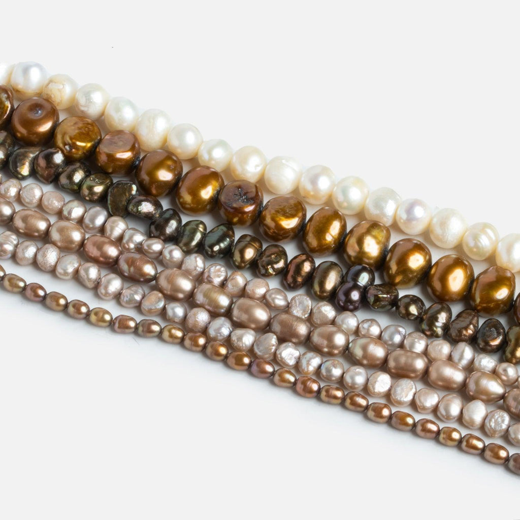 Creamy Cocoa Pearls - Lot of 7 - The Bead Traders