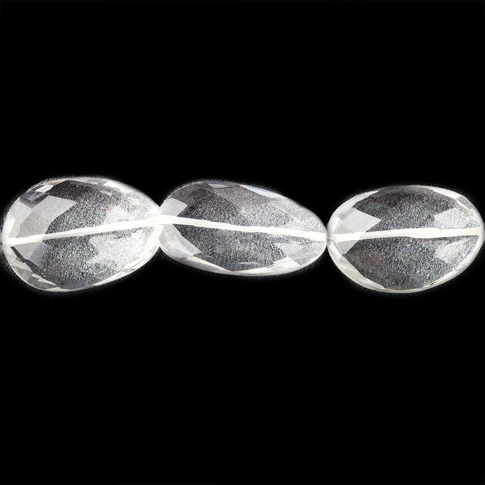 Crystal Quartz Faceted Nugget Beads 8 inch 9 beads - The Bead Traders