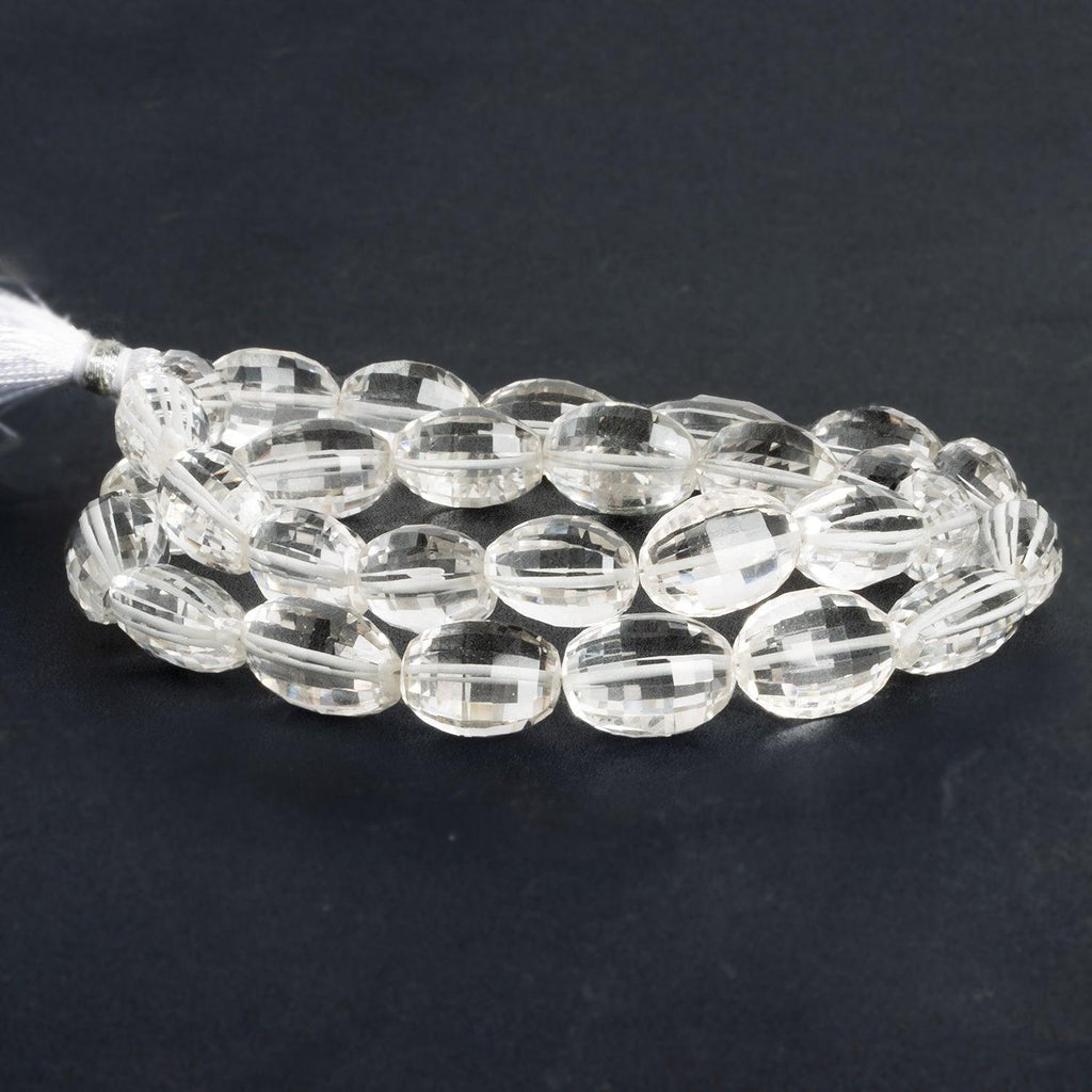 Crystal Quartz Faceted Ovals 16 inch 29 beads - The Bead Traders