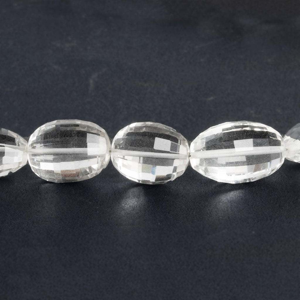 Crystal Quartz Faceted Ovals 16 inch 29 beads - The Bead Traders