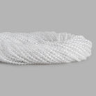 Crystal Quartz Microfaceted Round Beads 12 inch 140 pieces - The Bead Traders