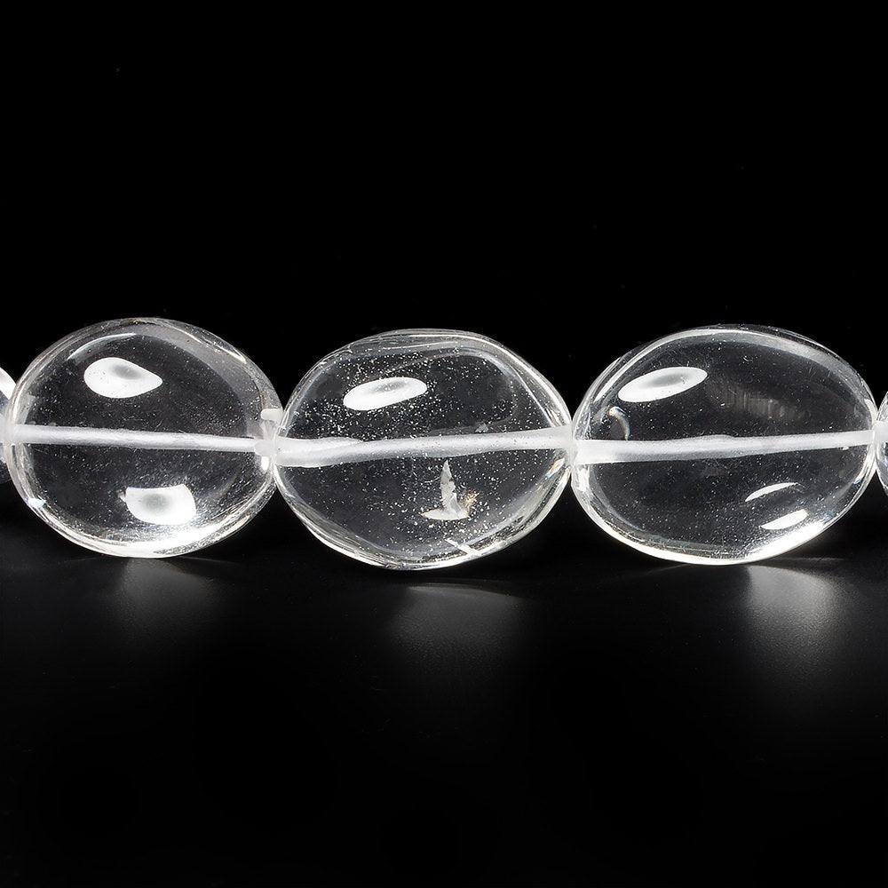 Crystal Quartz Plain Nugget 14 inch 18 beads 17x14mm-21x14mm - The Bead Traders