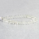 Crystal Quartz Plain Rondelle Beads 8 inch 30 pieces - The Bead Traders