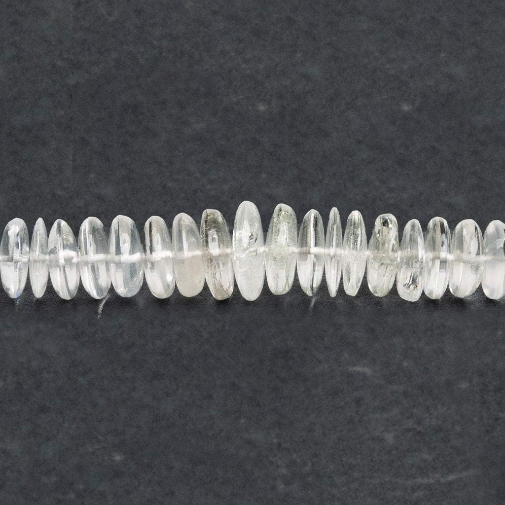 Crystal Quartz Plain Rondelles 20 inch 135 beads - The Bead Traders