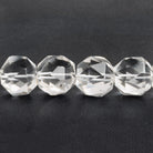 Crystal Quartz Rounded Trillions 14 inch 25 beads - The Bead Traders