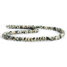 Dalmatian Jasper Faceted Rondelle Beads 12 inch 105 pieces - The Bead Traders