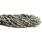 Dalmatian Jasper Faceted Rondelle Beads 12 inch 105 pieces - The Bead Traders