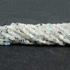 Dalmatian Rainbow Moonstone Ovals 12 inch 35 beads - The Bead Traders
