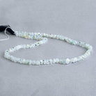 Dalmation Rainbow Moonstone Hand cut rondelle 13 inch 140pcs - The Bead Traders