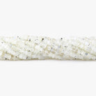 Dalmation Rainbow Moonstone Heishi 13 inch 4mm 160 beads - The Bead Traders
