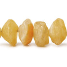 Dark Butterscotch Yellow Agate Hammer Faceted Disc Beads 22 pieces - The Bead Traders