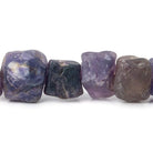 Dark Cape Amethyst Hammer Faceted Cubes 8 inch 19 pieces - The Bead Traders
