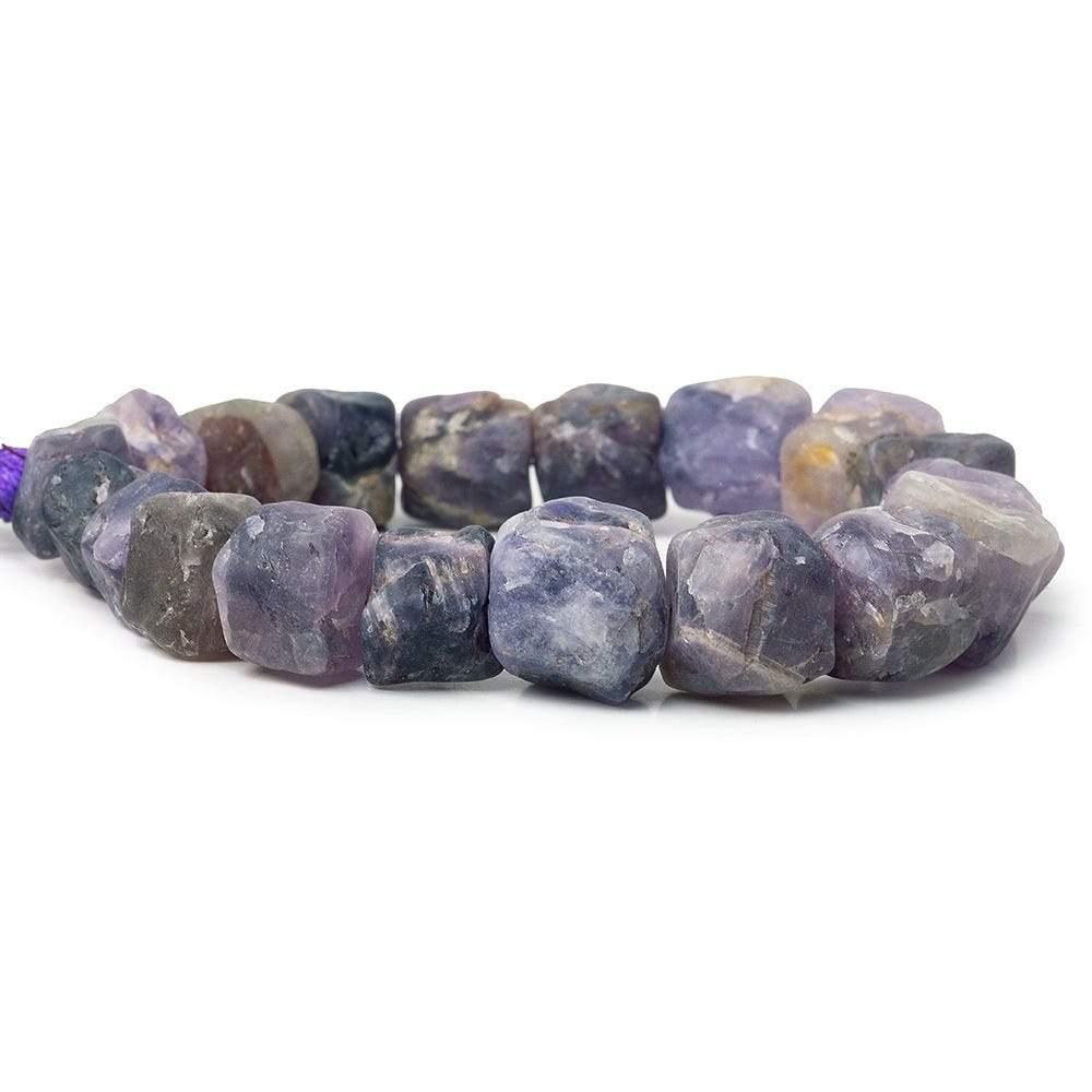 Dark Cape Amethyst Hammer Faceted Cubes 8 inch 19 pieces - The Bead Traders