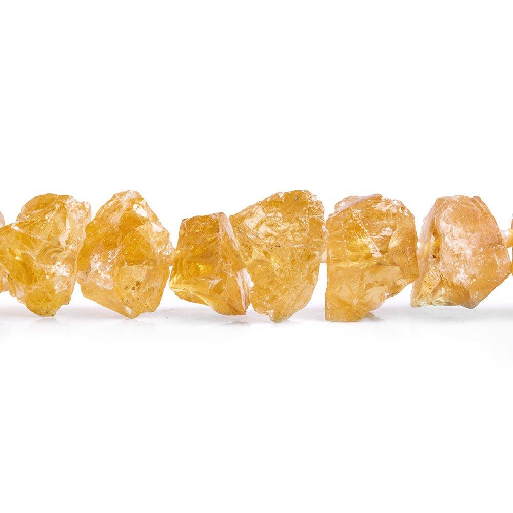 Dark Citrine Hammer Faceted Nugget Beads 10 inch 33 pieces - The Bead Traders
