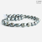 Dark Gray Baroque Large Hole Pearls 16 inch 33 pieces - The Bead Traders