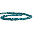 Dark Neon Apatite Plain Rondelle Beads 16 inch 150 pieces - The Bead Traders