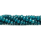 Dark Neon Apatite Plain Rondelle Beads 16 inch 150 pieces - The Bead Traders
