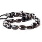 Dark Smoky Quartz Faceted Nugget Beads 15 inches 24 pieces - The Bead Traders