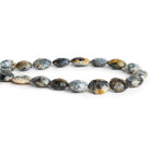 Dendritic Opal Faceted Ovals 8.5 inch 14 beads - The Bead Traders