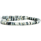 Dendritic Opal Plain Heishi Beads 16 inch 160 pieces - The Bead Traders