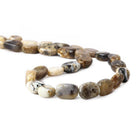 Dendritic Opal Plain Oval Beads 14 inch 26 pieces - The Bead Traders