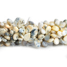 Dendritic Opal Plain Pears 8 inch 55 beads - The Bead Traders