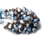 Denim Blue Opal Faceted Trillion Beads 6 inch 34 pieces - The Bead Traders