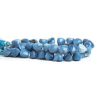 Denim Blue Opal Faceted Trillion Beads 8 inch 40 pieces - The Bead Traders