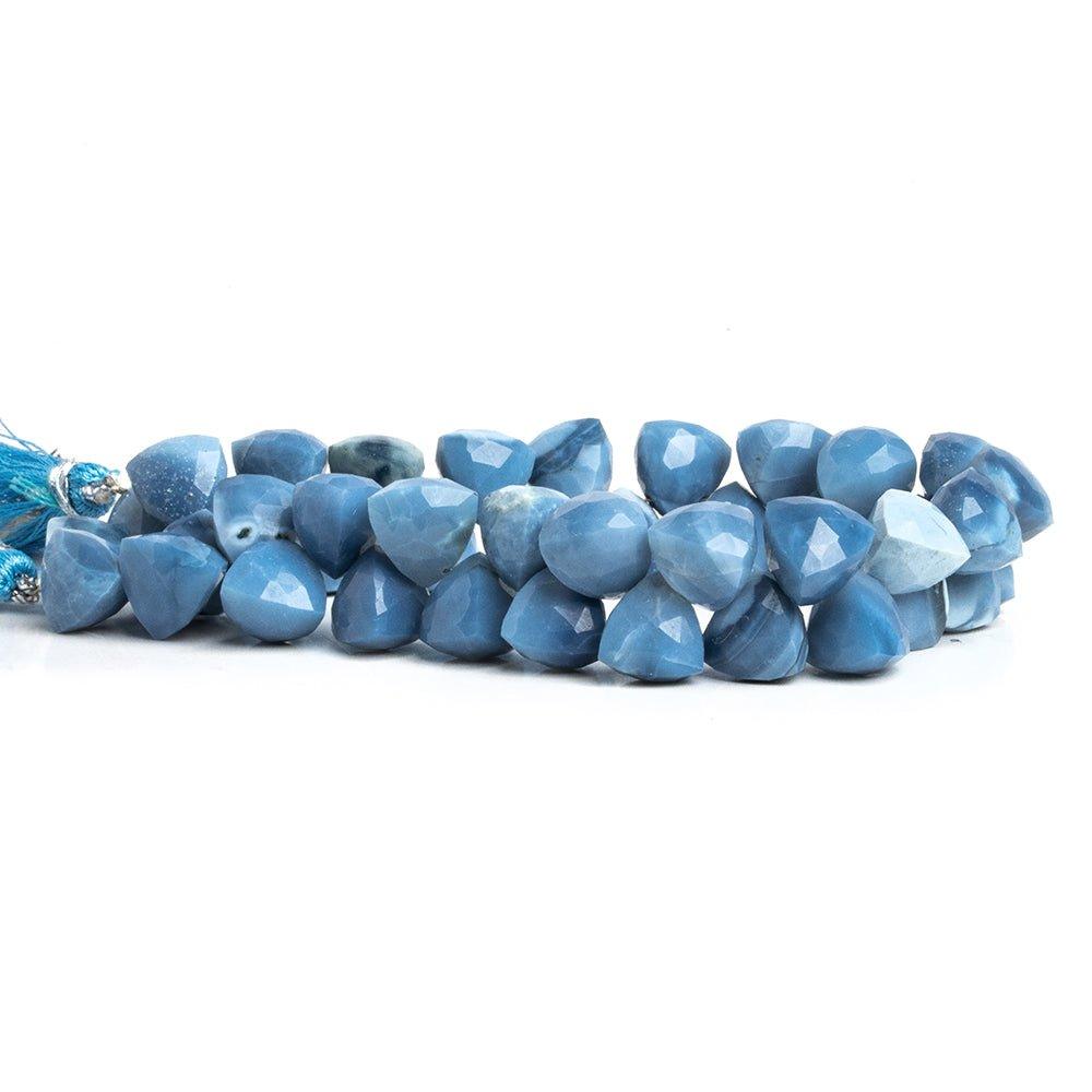 Denim Blue Opal Faceted Trillion Beads 8 inch 40 pieces - The Bead Traders