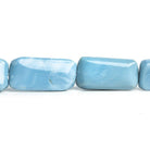 Denim Blue Opal Plain Nugget Beads 18 inch 19 pieces - The Bead Traders