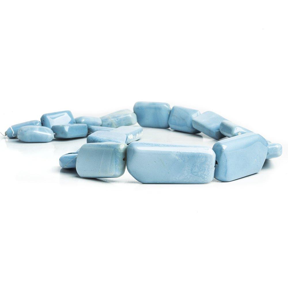 Denim Blue Opal Plain Nugget Beads 18 inch 20 pieces - The Bead Traders
