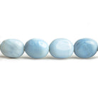 Denim Blue Opal Plain Nugget Beads 18 inch 43 pieces - The Bead Traders