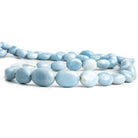 Denim Blue Opal Plain Nugget Beads 18 inch 43 pieces - The Bead Traders