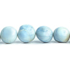 Denim Blue Opal Plain Nugget Beads 7.5 inch 13 pieces - The Bead Traders