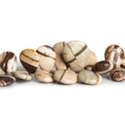 Desert Khaki Jasper Pear Beads 6 inch 38 beads - The Bead Traders