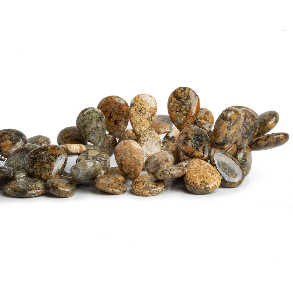 Desert Khaki Mosaic Agate 9 inch 45 beads - The Bead Traders